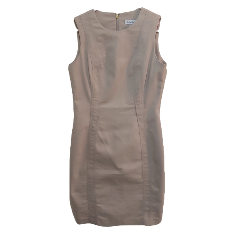 Calvin Klein Beige Formal Sleeveless Dress Size 4